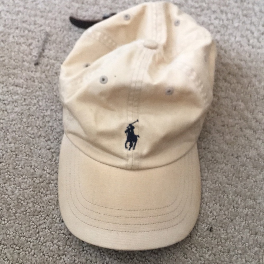 Tan polo leather strapback